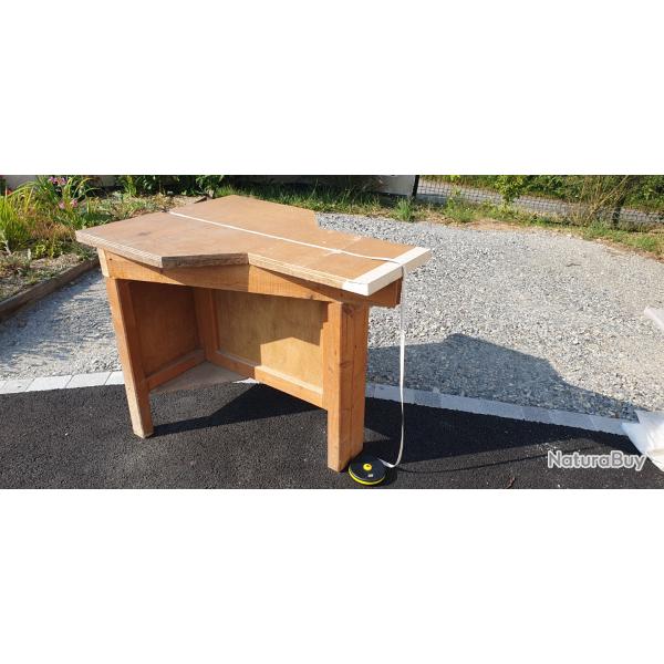 Table bois pour tir en appui