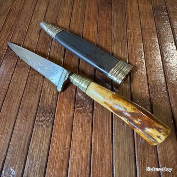 COUTEAU VINTAGE TRADITIONNEL ALLEMAND NIKER 1920 FABRICATION ARTISANALE A SOLINGEN