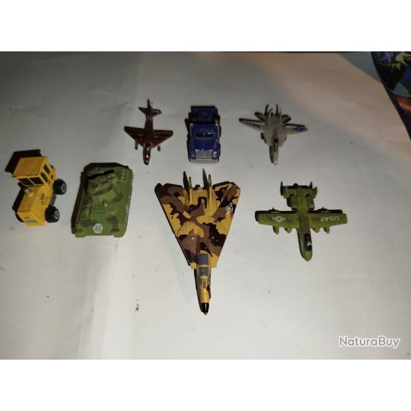 Lot de 7 Micro -Machine Avions et Vehicules