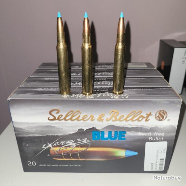 83 BALLES EXERGY BLUE 7X65R SANS PLOMB 150 grains/9,7 grammes