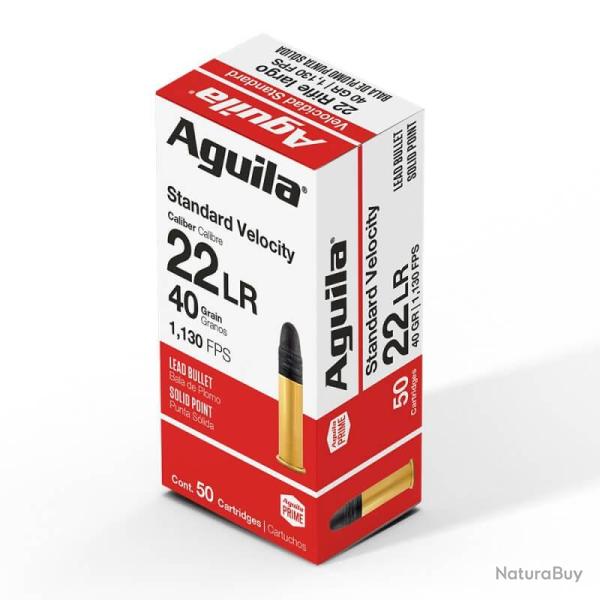AGUILA 22LR SV SP 40GR STANDARD VELOCITY Vitesse standard 1.130 FPS LOT DE 1500