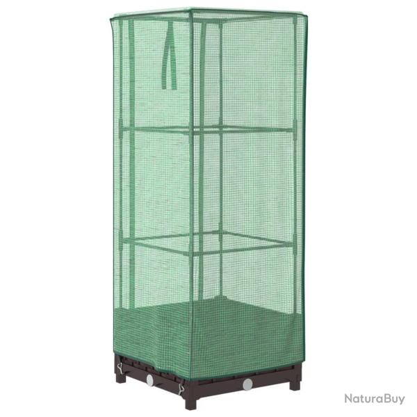 Jardini�re bac lit sur�lev� plantes fleurs terrasse jardin sur�lev�e avec housse aspect rotin 40 x