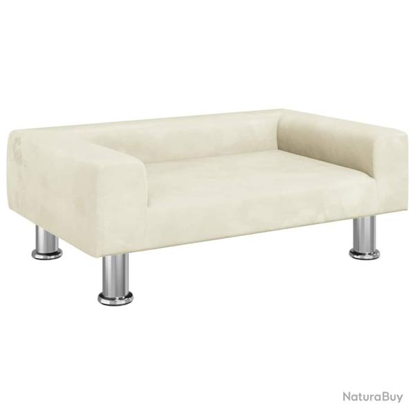 Lit pour chien panier canap� confortable 70 x 45 x 26,5 cm velours cr�me 02_0042800