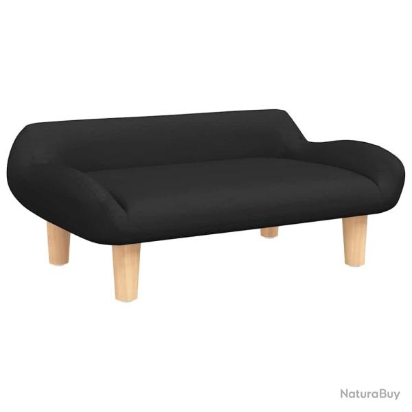 Lit pour chien panier canap� confortable 70 x 40 x 24 cm tissu noir 02_0042788