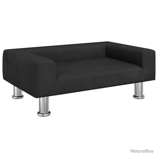 Lit pour chien panier canap� confortable 70 x 45 x 26,5 cm velours noir 02_0042802