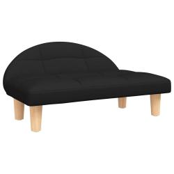 Lit pour chien panier canap&eacute; confortable 70 x 52 x 30 cm tissu noir 02_0042894