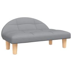 Lit pour chien panier canap&eacute; confortable clair 70 x 52 x 30 cm tissu gris 02_0043118