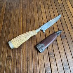 COUTEAU VINTAGE TRADITIONNEL ALLEMAND NICKER 1945-55 FABRICATION ARTISANALE A SOLINGEN