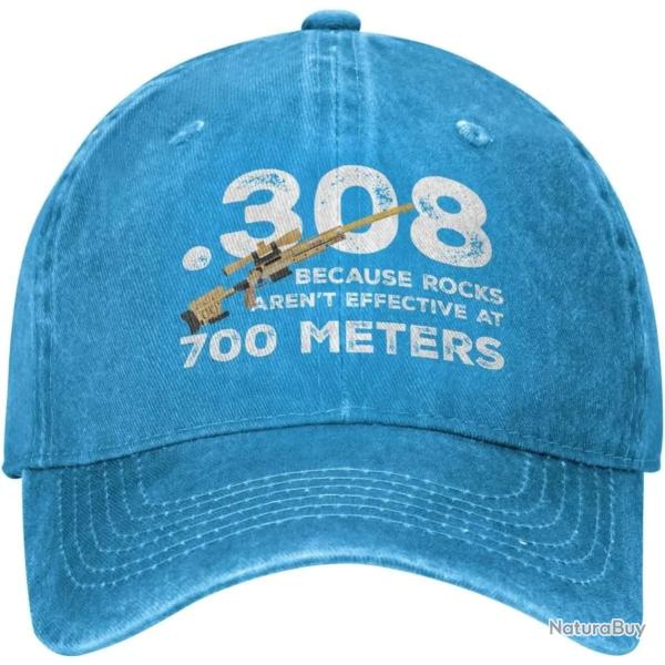 Casquette .308 sniper 700 meters - Bleu clair / Ajustable