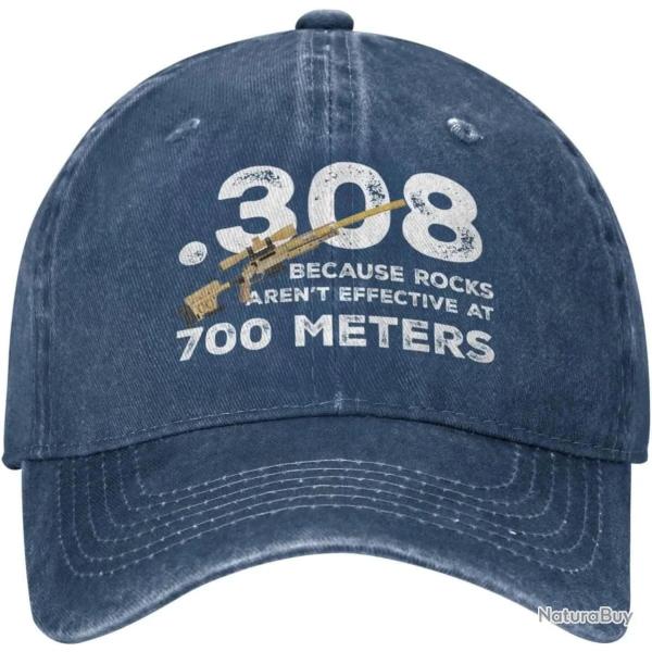 Casquette .308 sniper 700 meters - Bleu fonc� / Ajustable