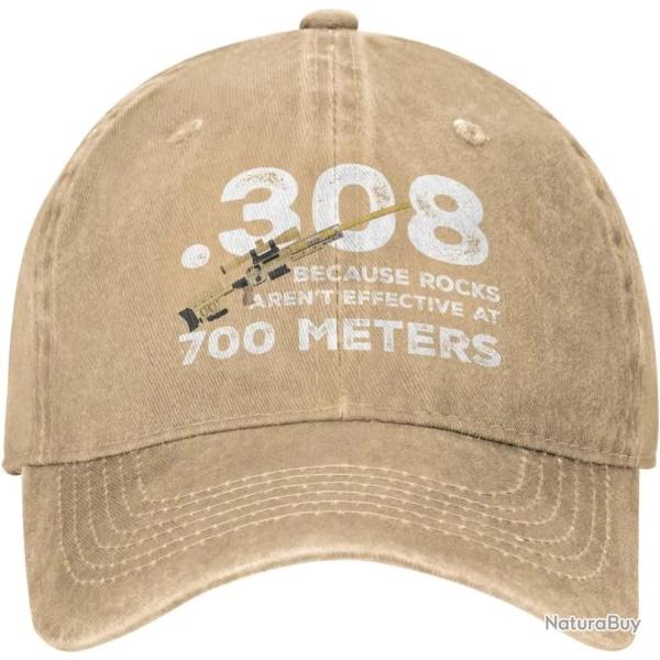 Casquette .308 sniper 700 meters - Marron / Ajustable
