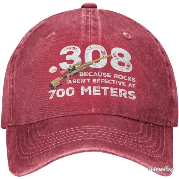 Casquette .308 sniper 700 meters - Rouge / Ajustable