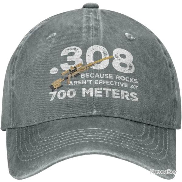Casquette .308 sniper 700 meters - Gris clair / Ajustable