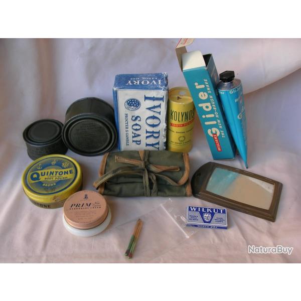 WW2 US LOT 11 �L�MENTS D'HYGI�NE/DIVERS DU SOLDAT MILITAIRE AM�RICAIN ( 39-45 ) LOT 8