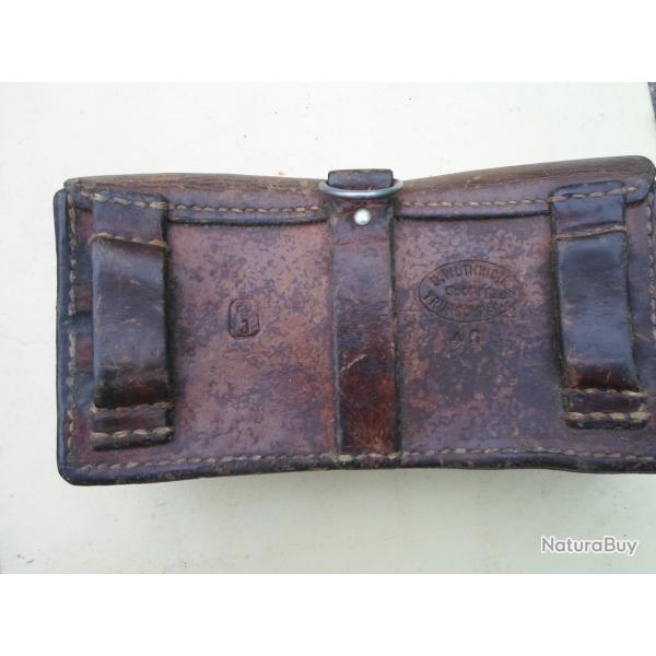 CARTOUCHIERE CUIR .SUISSE DATEE  46