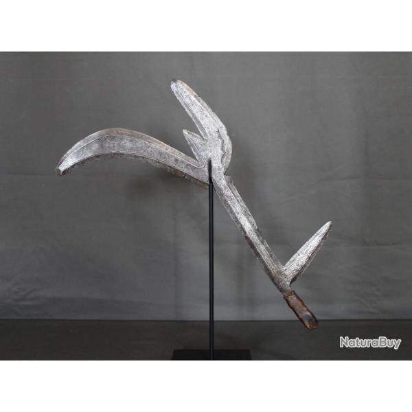 Couteau de jet Bandia Nsakara, Congo RDC , rpublique Centrafricaine, vers 1900