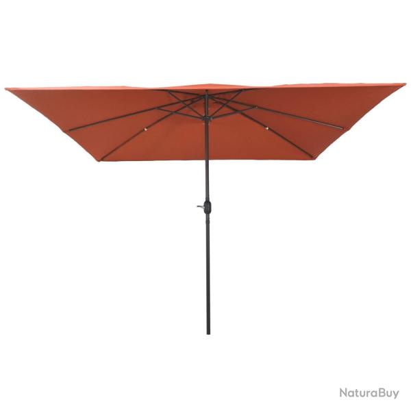 Parasol de jardin carr�295x245 cm Terracotta