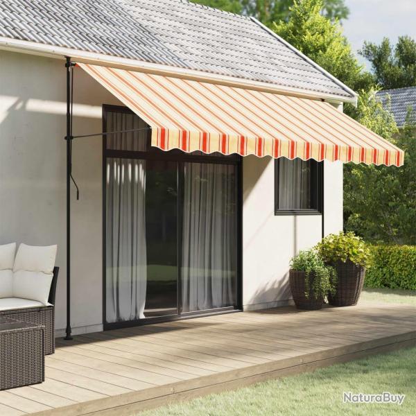 Tissu de remplacement de cantonnire d'auvent jaune orange 4 m