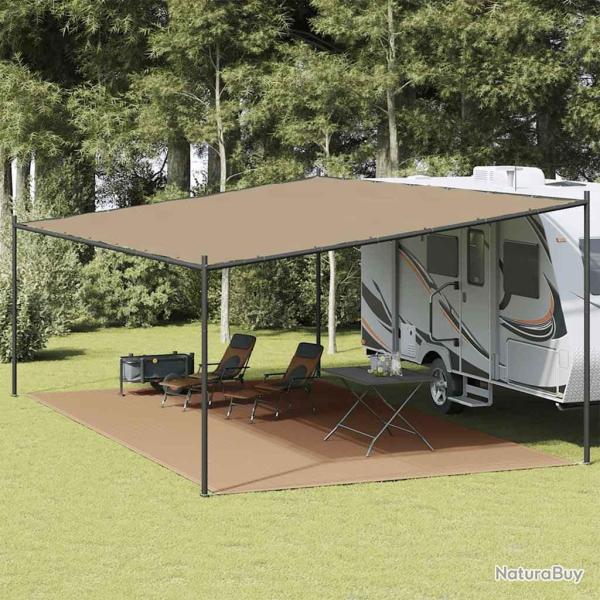 Tapis de tente Taupe 400x800 cm PEHD