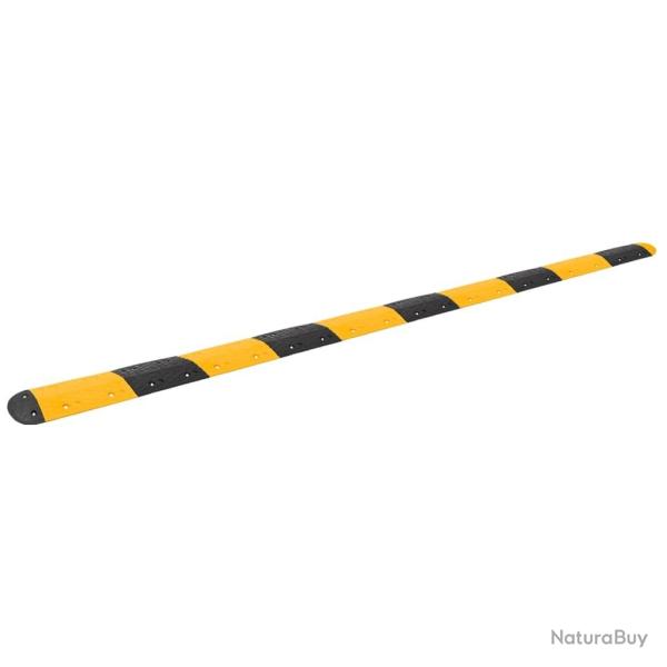 Ralentisseur Jaune et noir 517x32,5x4 cm Caoutchouc