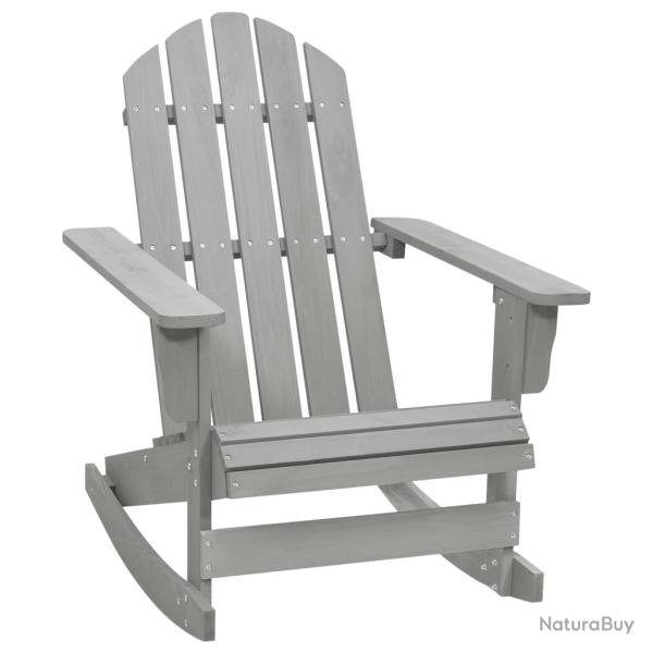 Chaise  bascule de jardin Bois Gris