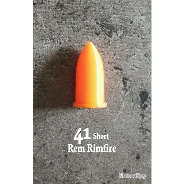 Douille Amortisseur, fausse Cartouche 41 Short Rem Rimfire et autres, lot de 5