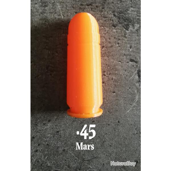 Douille Amortisseur, fausse Cartouche 45 Mars et autres, lot de 5