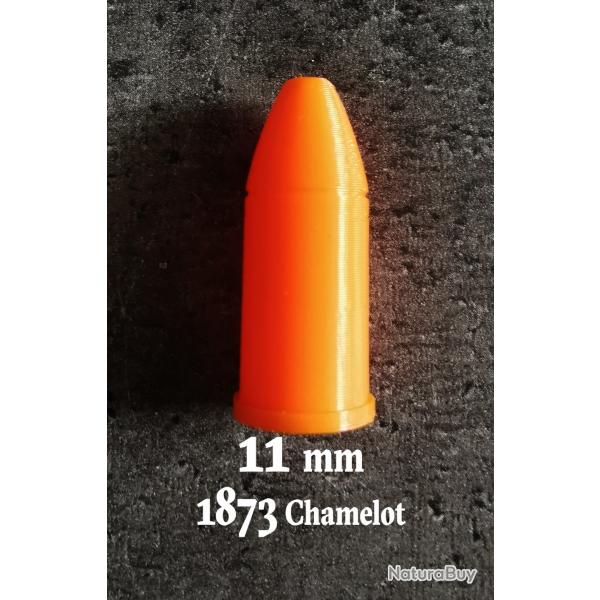 Douille Amortisseur, fausse Cartouche 11 mm 1873 Chamelot Delvigne et autres, lot de 6