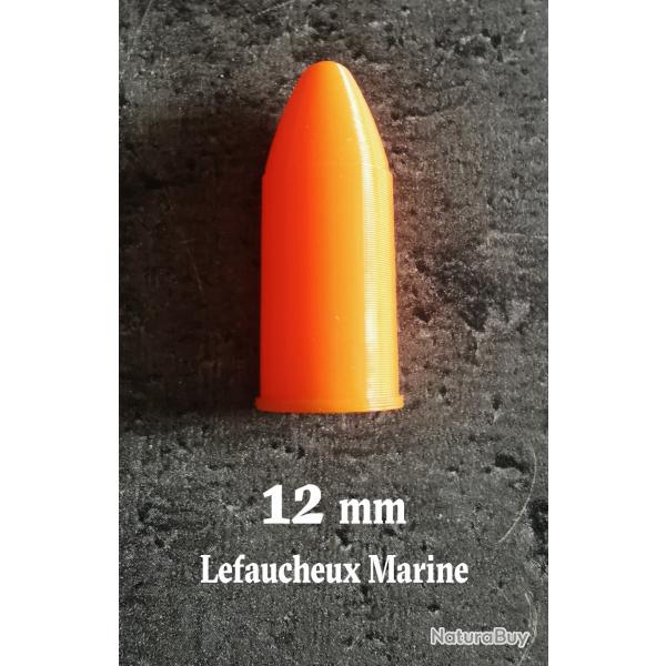 Douille Amortisseur, fausse Cartouche 12 mm Marine Lefaucheux et autres, lot de 6
