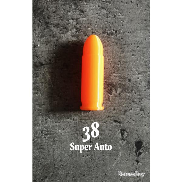 Douille Amortisseur, fausse Cartouche 38 Super Auto et autres, lot de 5