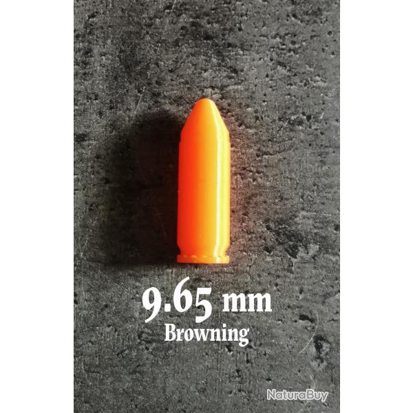 Douille Amortisseur, fausse Cartouche 9,65 mm Browning  et autres, lot de 5