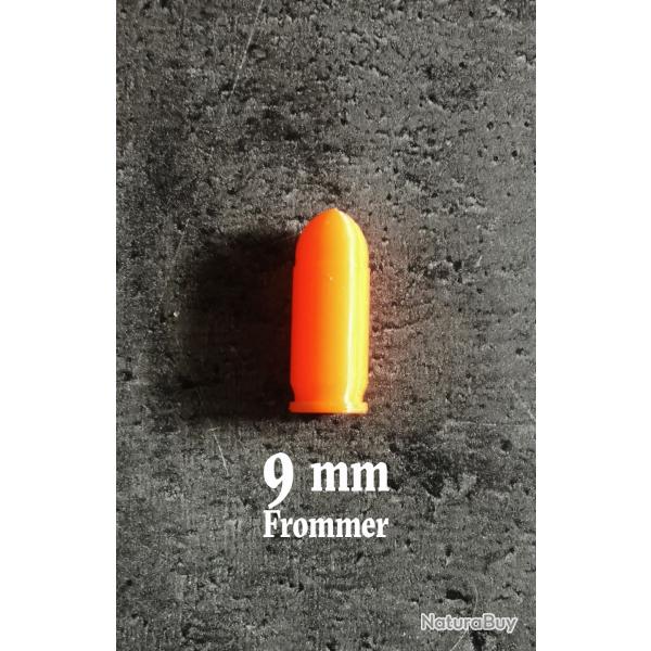 Douille Amortisseur, fausse Cartouche 9 mm Frommer  et autres, lot de 5