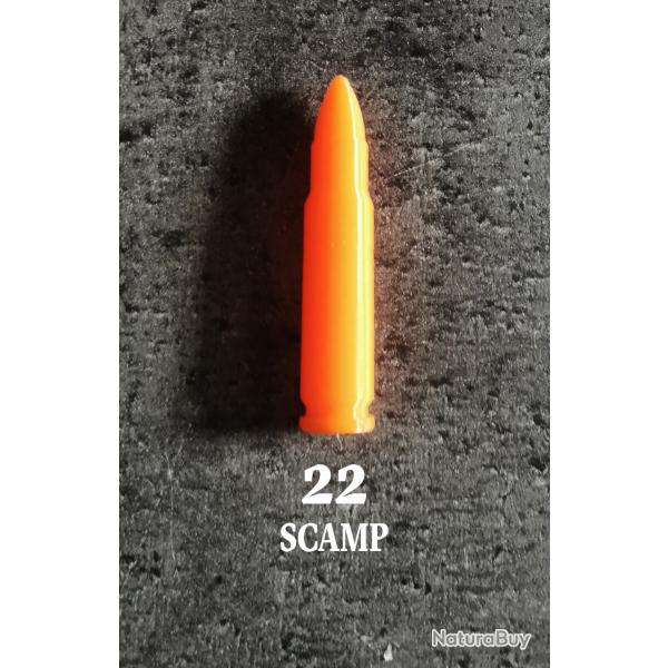 Douille Amortisseur, fausse Cartouche 22 SCAMP et autres, lot de 5