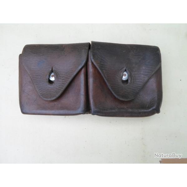 CARTOUCHIERE CUIR .SUISSE DATEE 18
