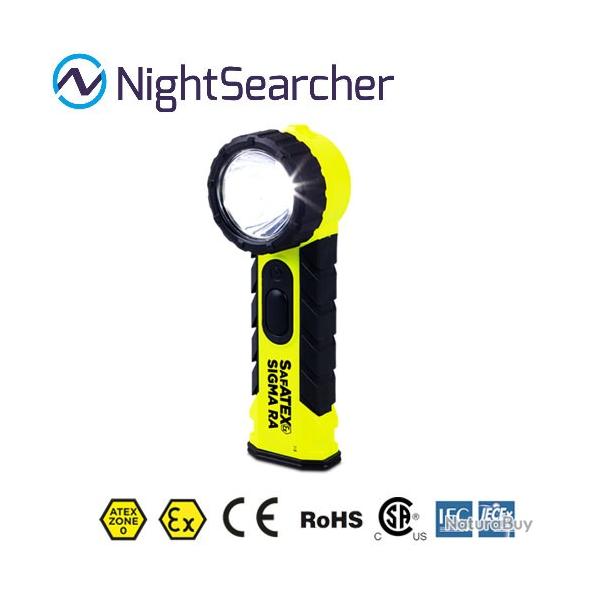 Lampe torche Nightsearcher SIGMA RA 325 Lumens - 2 modes d'�clairage - ATEX Zone 0