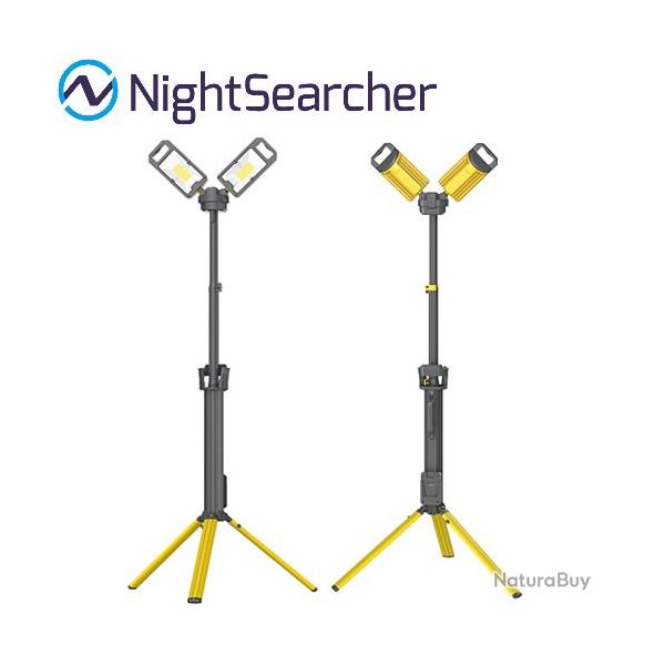 Lampe de travail Nightsearcher Tower Pro 5K 5000 Lumens - Hybride batterie/secteur
