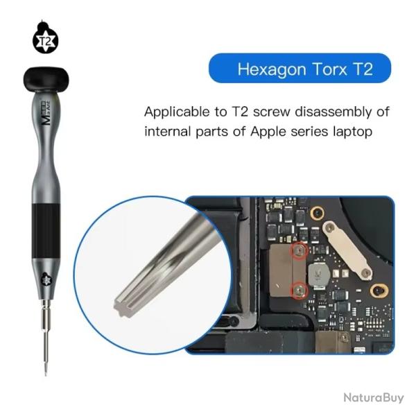 TOURNEVIS DE PRECISION TORX T2 MAGNETIQUE Ma-ant My-903 TELEPHONE ORDINATEUR SWITCH PC