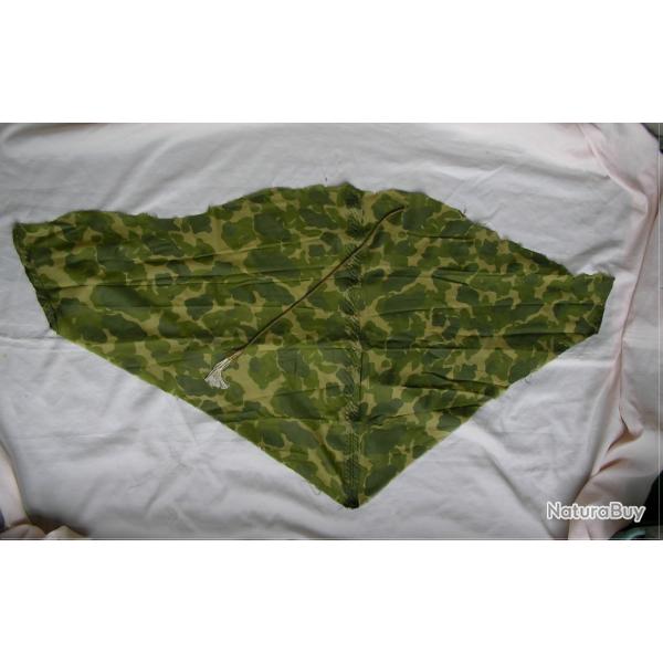 WW2 US FOULARD/MORCEAU DE TOILE DE PARACHUTE CAMOUFLE MILITAIRE AMRICAIN ( 39-45 )