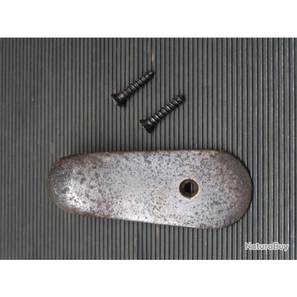Plaque de couche avec ses 2 vis pour fusil Mauser 98 Ref 89/2025
