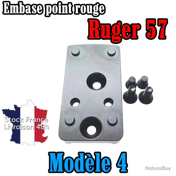 Embase montage pour point rouge Ruger 57 - Modle 4 - Stock France