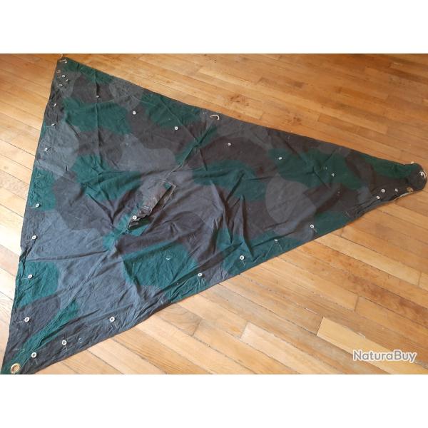 Poncho militaire camoufl pays nordique de la Seconde Guerre Mondiale authentique.