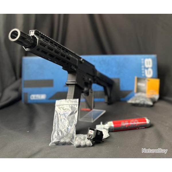 MEGA PROMO - PACK DECOUVERTE PRT A TIRER - CARABINE T4E TC68 CAL 68 FULL AUTO - 16 J