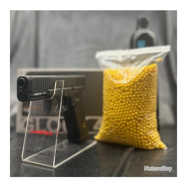 PACK PR�T A TIRER PISTOLET GLOCK 45 GEN5 MOS BBS 6MM GAZ