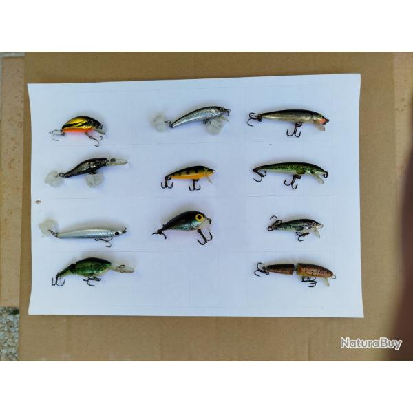 Lot de 11 leurres ultra light 1,5  6 g 4  6 cm rapala, lucky craft, storm,Abu Garcia