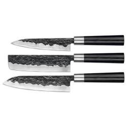 BLACKSMITH Coffret 3 couteaux - R&eacute;f: SMSBL0220