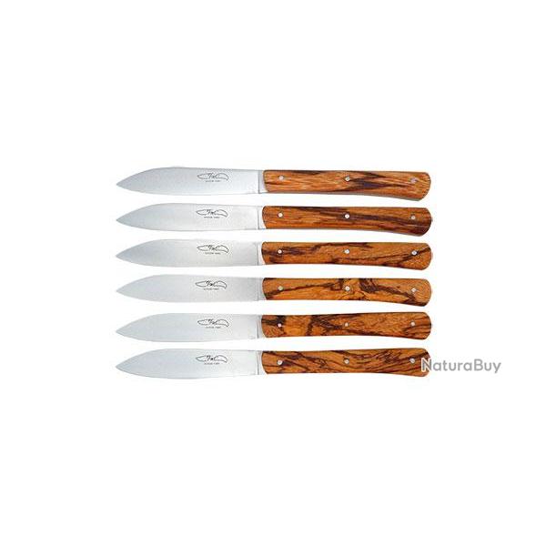 Zen Table - Coffret 6 couteaux Bois de Serpent - R�f: THZETBS