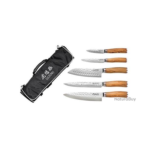 Damas - Malette 5 couteaux damas - R�f: WU8039