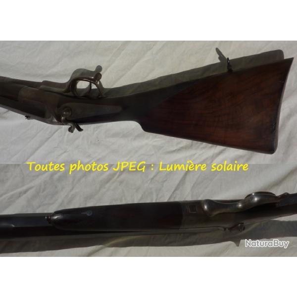 Vends fusil poudre noire, type Lefaucheux, probablement "canardi�re", canon basculant.