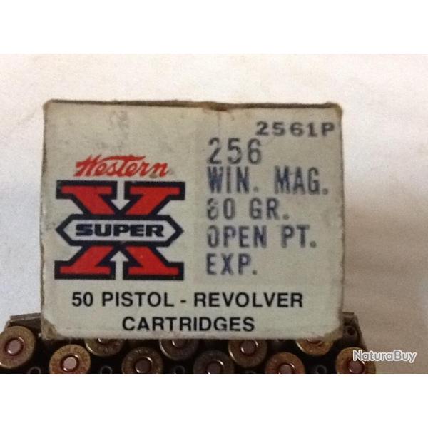 TRS RARE BOTE DE 50 WINCHESTER CAL 256 win mag