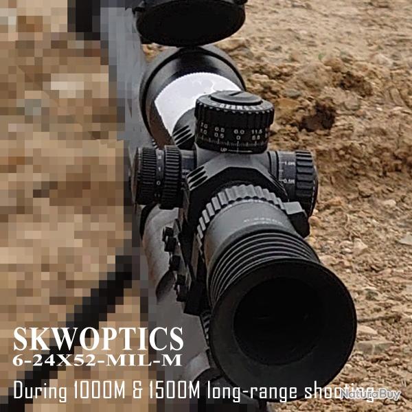 Lunette de vis�e robuste 6-24x52FFP-MIL-H Paiement en 3 ou 4 fois - LIVRAISON GRATUITE !